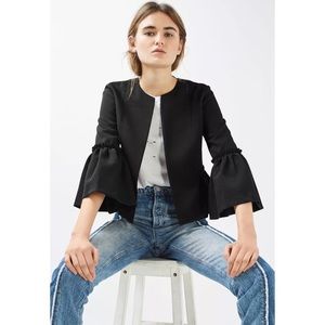 NWOT TOPSHOP bell sleeve peplum jacket/blazer
